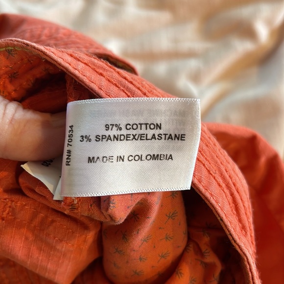 Orvis Orange Athletic hiking pants size 8 - Picture 9 of 9
